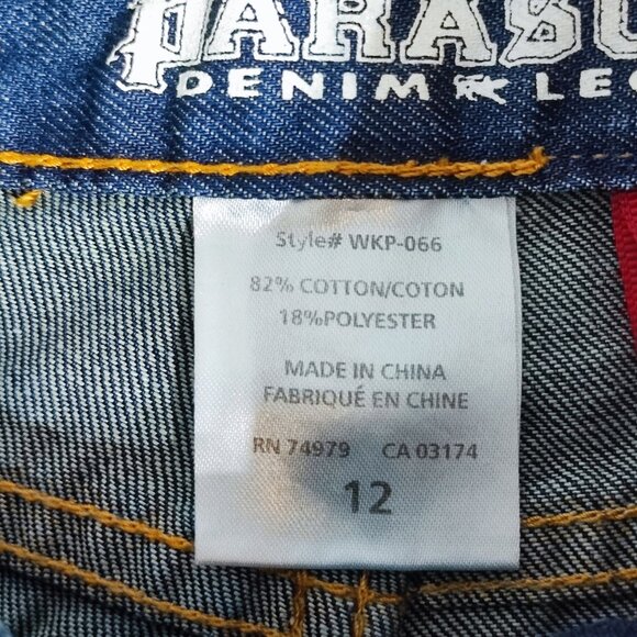 Parasuco selvedge jeans bootcut women's junior sz 12 (27) hard washed ink blue - Picture 7 of 13